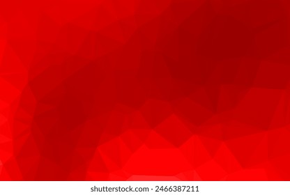 Fondo de mosaico abstracto de Vector rojo claro. Ilustración colorida en estilo abstracto con degradado. Diseño poligonal para tu Sitio web.