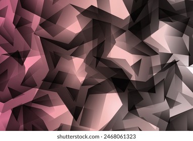 Hellrote Vektorgrafik abstraktes Mosaikmuster. Moderne abstrakte Illustration mit Dreiecken. Muster für die Kulisse eines branden Buches.