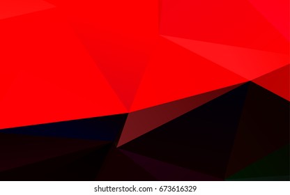 Light Red vector abstract mosaic background. Geometric illustration in Origami style with gradient.  The elegant pattern can be used as part of a brand book.