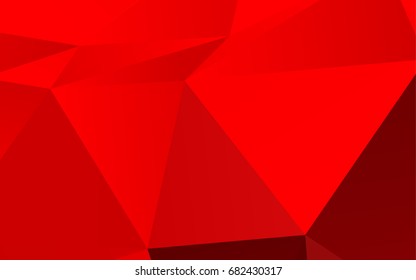 Light Red vector abstract mosaic pattern. Creative geometric illustration in Origami style with gradient. Brand-new design for your business.