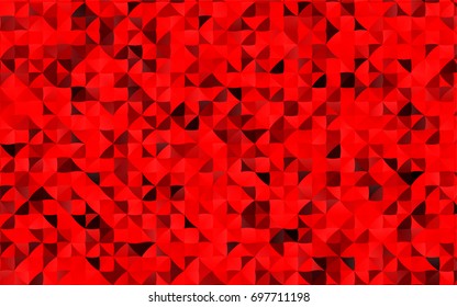 Light Red vector abstract mosaic template. Colorful illustration in abstract style with gradient. The template can be used as a background for cell phones.