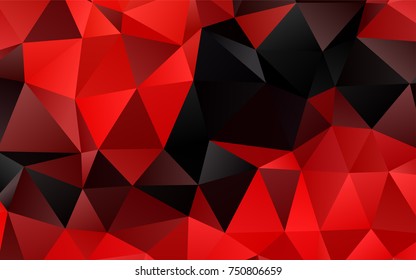 Light Red vector abstract mosaic template. A sample with polygonal shapes. The polygonal design can be used for your web site.