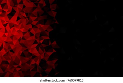 Light Red vector abstract mosaic template. Creative geometric illustration in Origami style with gradient. A new texture for your design.