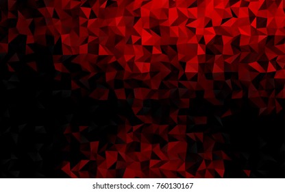 Light Red vector abstract mosaic background. Shining illustration, which consist of triangles. The template can be used as a background for cell phones.
