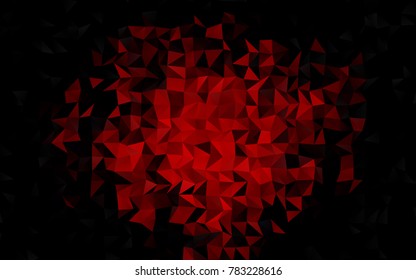 Light Red vector abstract mosaic template. Triangular geometric sample with gradient.  The completely new template can be used for your brand book.