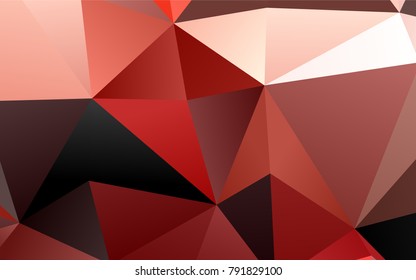 Light Red vector abstract mosaic background. Modern geometrical abstract illustration with gradient. A completely new template for your business design.