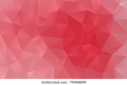 Light Red vector abstract mosaic template. A vague abstract illustration with gradient. The elegant pattern can be used as part of a brand book.