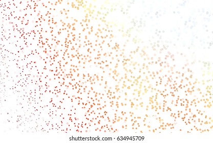 Light Red vector abstract pattern with circles. Geometry template for your business design. Background with colored spheres.