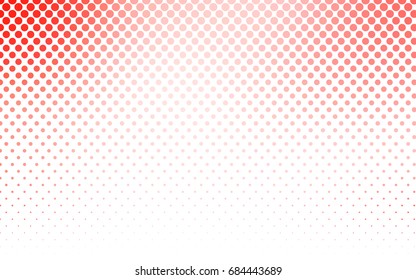 Light Red vector abstract pattern with circles. Geometry template for your business design. Background with colored spheres.