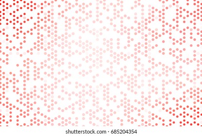 Light Red vector abstract pattern with circles. Geometry template for your business design. Background with colored spheres.
