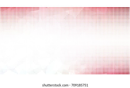 Light Red vector abstract pattern with circles. Geometry template for your business design. Background with colored spheres.