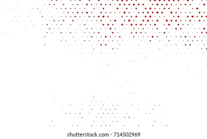 Light Red vector abstract pattern with circles. Geometry template for your business design. Background with colored spheres.