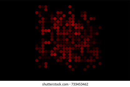 Light Red vector abstract pattern with circles. Geometry template for your business design. Background with colored spheres.
