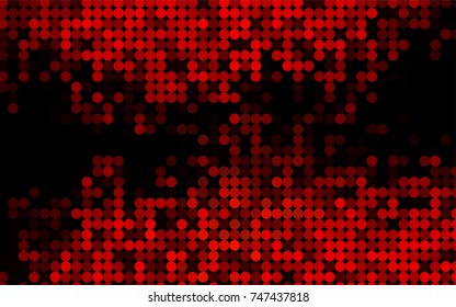 Light Red vector abstract pattern with circles. Geometry template for your business design. Background with colored spheres.