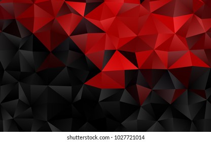 Light Red vector abstract polygonal pattern. Geometric illustration in Origami style with gradient.  A completely new design for your business.