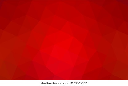 Light Red vector abstract polygonal template. Colorful illustration in abstract style with gradient. Triangular pattern for your business design.