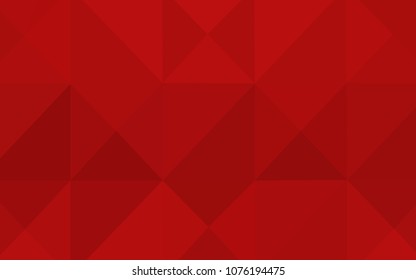 Light Red vector abstract polygonal pattern. A completely new color illustration in a  polygonal style. The polygonal design can be used for your web site.