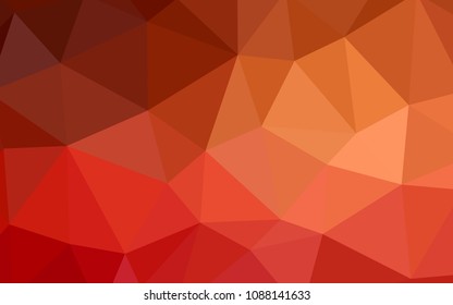Light Red vector abstract polygonal background. Elegant bright polygonal illustration with gradient. Pattern for a brand book's backdrop.
