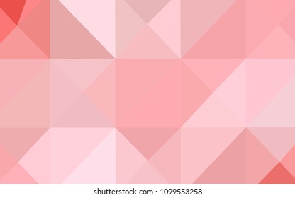 Light Red vector abstract polygonal background. A sample with polygonal shapes. Triangular pattern for your business design.
