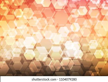 Light Red vector abstract polygonal background. Geometric illustration in Origami style with gradient.  The polygonal design can be used for your web site.