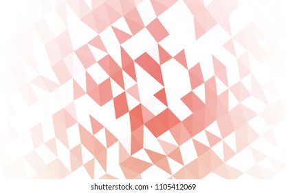 Light Red vector abstract polygonal texture. Brand new colored illustration in blurry style with gradient. The polygonal design can be used for your web site.