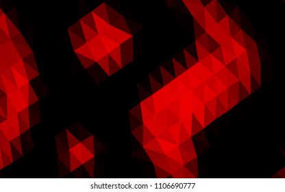 Light Red vector abstract polygonal cover. An elegant bright illustration with gradient. A completely new design for your business.