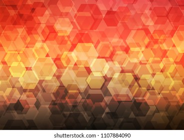 Light Red vector abstract polygonal pattern. Creative geometric illustration in Origami style with gradient. The completely new template can be used for your brand book.