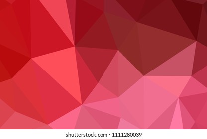 Light Red vector abstract polygonal template. A sample with polygonal shapes. Brand new style for your business design.