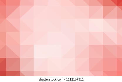 Light Red vector abstract polygonal pattern. Elegant bright polygonal illustration with gradient. A completely new design for your leaflet.