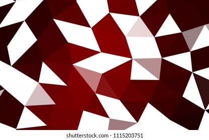 Light Red vector abstract polygonal abstract polygonal. Geometric illustration in Origami style with gradient.  The template can be used as a background for cell phones.