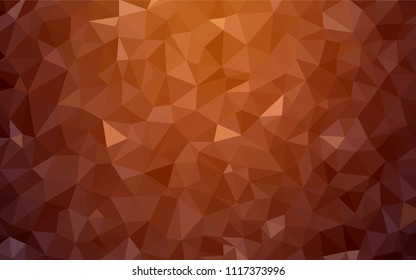 Light Red vector abstract polygonal template. Colorful illustration in polygonal style with gradient. Textured pattern for your backgrounds.