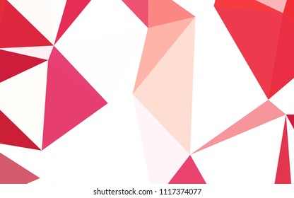 Light Red vector abstract polygonal background. Colorful illustration in polygonal style with gradient. Polygonal design for your web site.