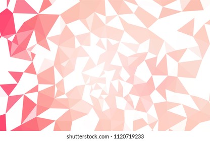 Light Red vector abstract polygonal background. Elegant bright polygonal illustration with gradient. A new texture for your web site.