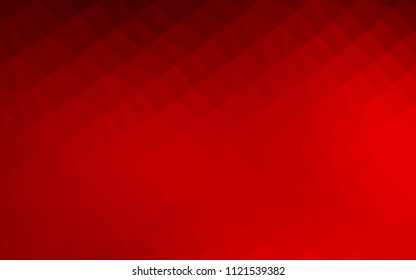 Light Red vector abstract polygonal texture. Shining illustration, which consist of triangles. The elegant pattern can be used as part of a brand book.