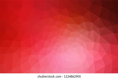 Light Red vector abstract polygonal background. Polygonal abstract illustration with gradient. Pattern for a brand book's backdrop.
