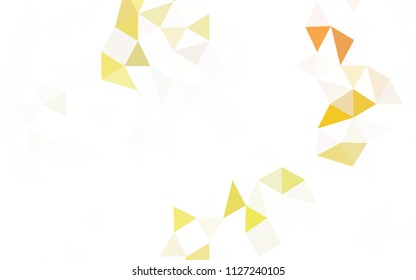 Light Red vector abstract polygonal background. Elegant bright polygonal illustration with gradient. Best triangular design for your business.