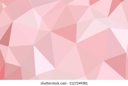 Light Red vector abstract polygonal pattern. Polygonal abstract illustration with gradient. Brand new design for your business.