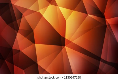 Light Red vector abstract polygonal pattern. A sample with polygonal shapes. A new texture for your web site.
