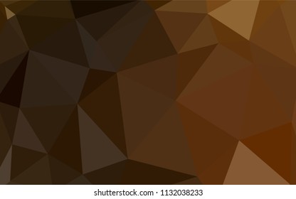 Light Red vector abstract polygonal pattern. Shining colorful illustration with triangles. Triangular pattern for your design.