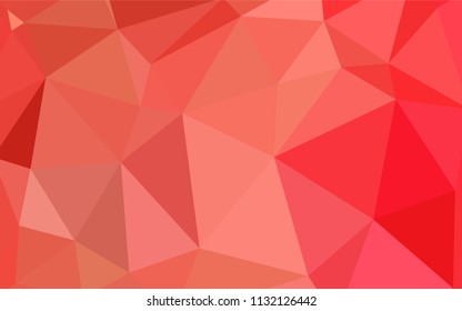 Light Red vector abstract polygonal background. Shining colorful illustration with triangles. Template for cell phone's backgrounds.