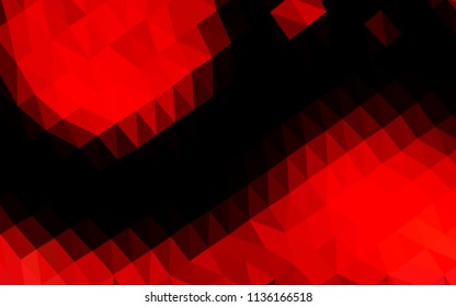Light Red vector abstract polygonal layout. Brand new colored illustration in blurry style with gradient. Brand new design for your business.