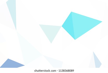 Light Red vector abstract polygonal template. Glitter abstract illustration with an elegant triangles. A new texture for your web site.