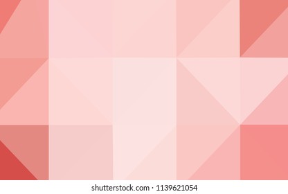 Light Red vector abstract polygonal pattern. A completely new color illustration in a  polygonal style. A completely new design for your business.