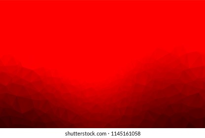 Light Red vector abstract polygonal cover. Triangular geometric sample with gradient.  Brand new design for your business.