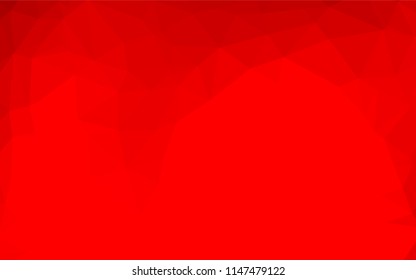 Light Red vector abstract polygonal layout. Colorful illustration in abstract style with gradient. Triangular pattern for your business design.