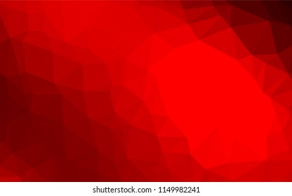 Light Red vector abstract polygonal cover. A sample with polygonal shapes. The template can be used as a background for cell phones.