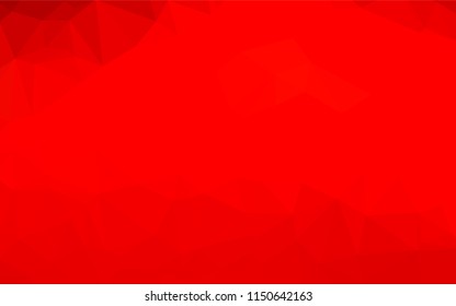 Light Red vector abstract polygonal texture. Shining colored illustration in a Brand new style. The template can be used as a background for cell phones.