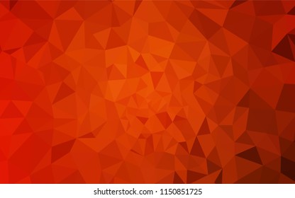 Light Red vector abstract polygonal template. A completely new color illustration in a polygonal style. New template for your brand book.