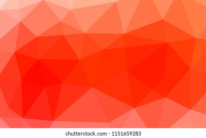 Light Red vector abstract polygonal cover. A sample with polygonal shapes. Brand new style for your business design.
