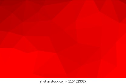 Light Red vector abstract polygonal layout. A vague abstract illustration with gradient. The textured pattern can be used for background.